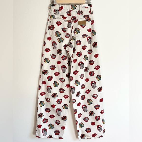 NWT Wrangler Barrel 652 High Rise Jeans Rolling Stones / Read my Lips 25 x 31 - Picture 4 of 9